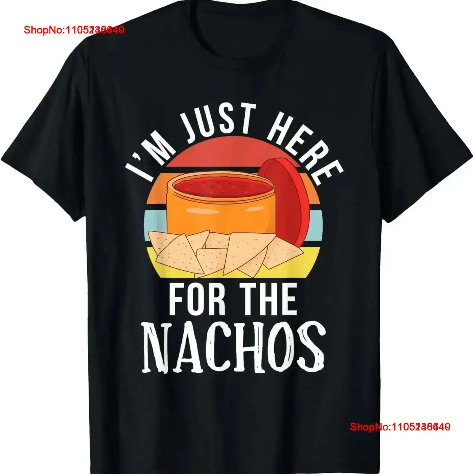 Sólo aquí para el Nachos Snack Food camiseta mexicana vintage lavada suave ligeramente gráfico elegante versátil estirado