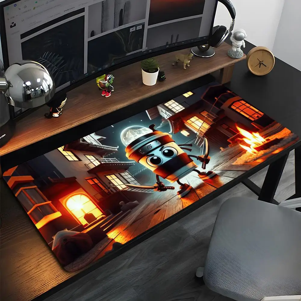 

Итальянский коврик для мыши Brainrot Tung Tung Sahur, высококачественный коврик для мыши из натурального каучука, самый профессиональный моющийся коврик для мыши для ноутбука