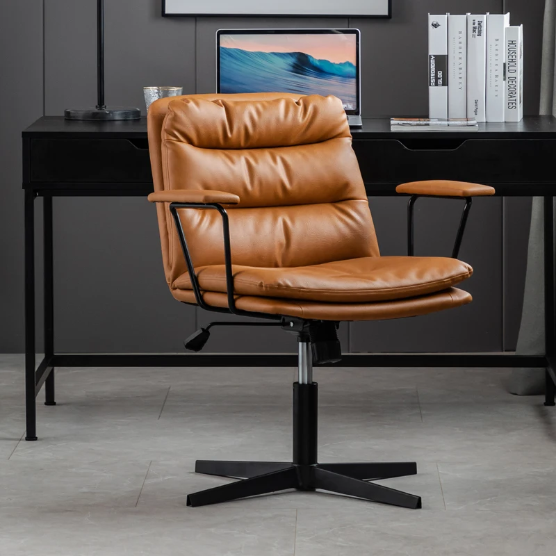 Fancy Backrest Upgrade Office Chair Luxury Vintage Orange Computer Mobile Office Chair Armchair Home Sillas De Oficina Furniture