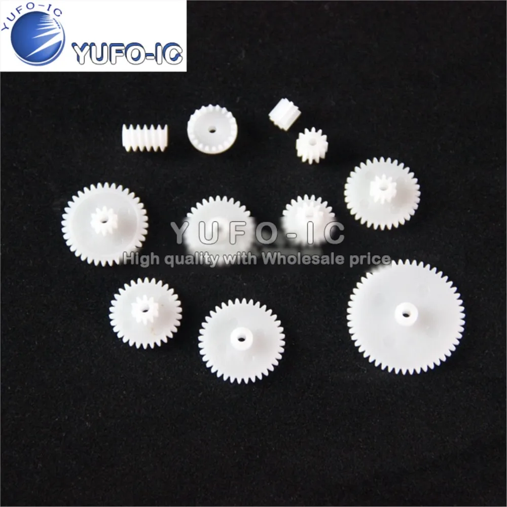 Selected 11 Kinds Of Plastic Gear Accessories Motor Gear Toy Gear Bag Technology Small Making Gear good quality
