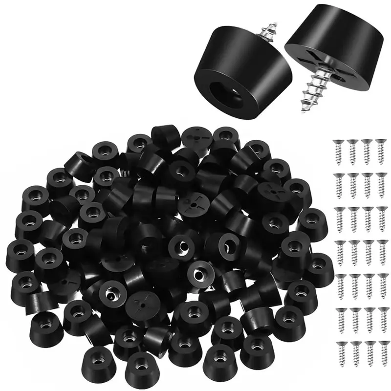 

Накладки на ножки мебели MAKE, 60 шт., пластиковые, противоскользящие, для защиты ножек стола, простая установка, универсальное применение для широких столов