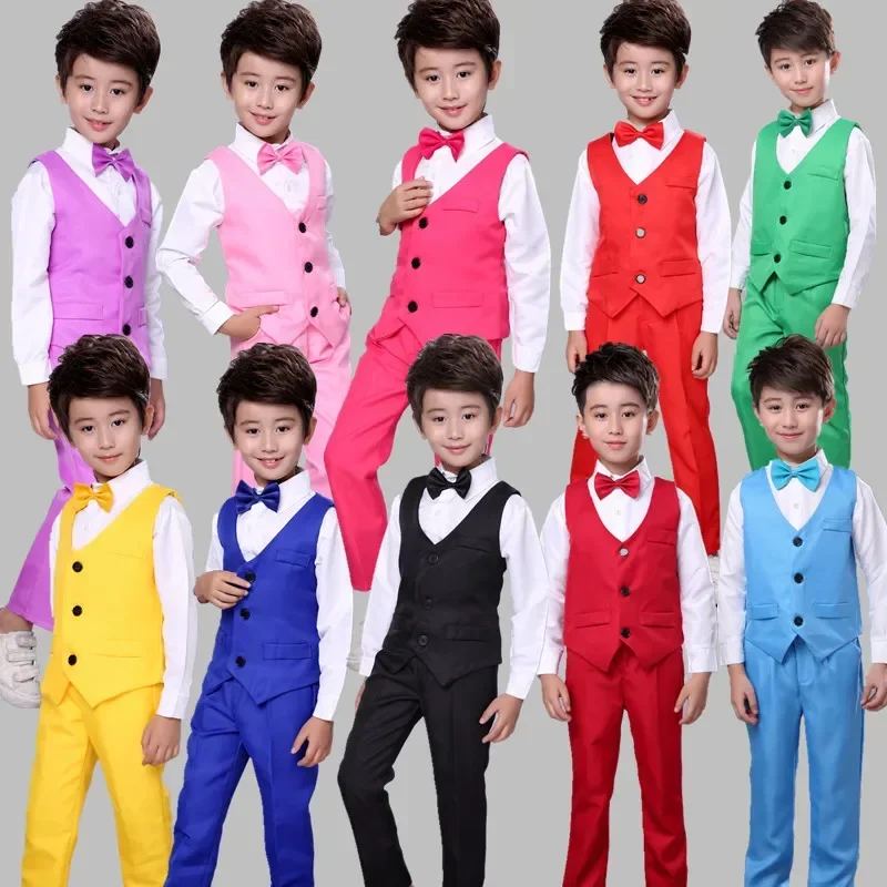 Jazz Dance Costumes Kids Colorful Long Sleeve Stage Outfits Children Performance Party Dance Wear Suit Dancing Clothes