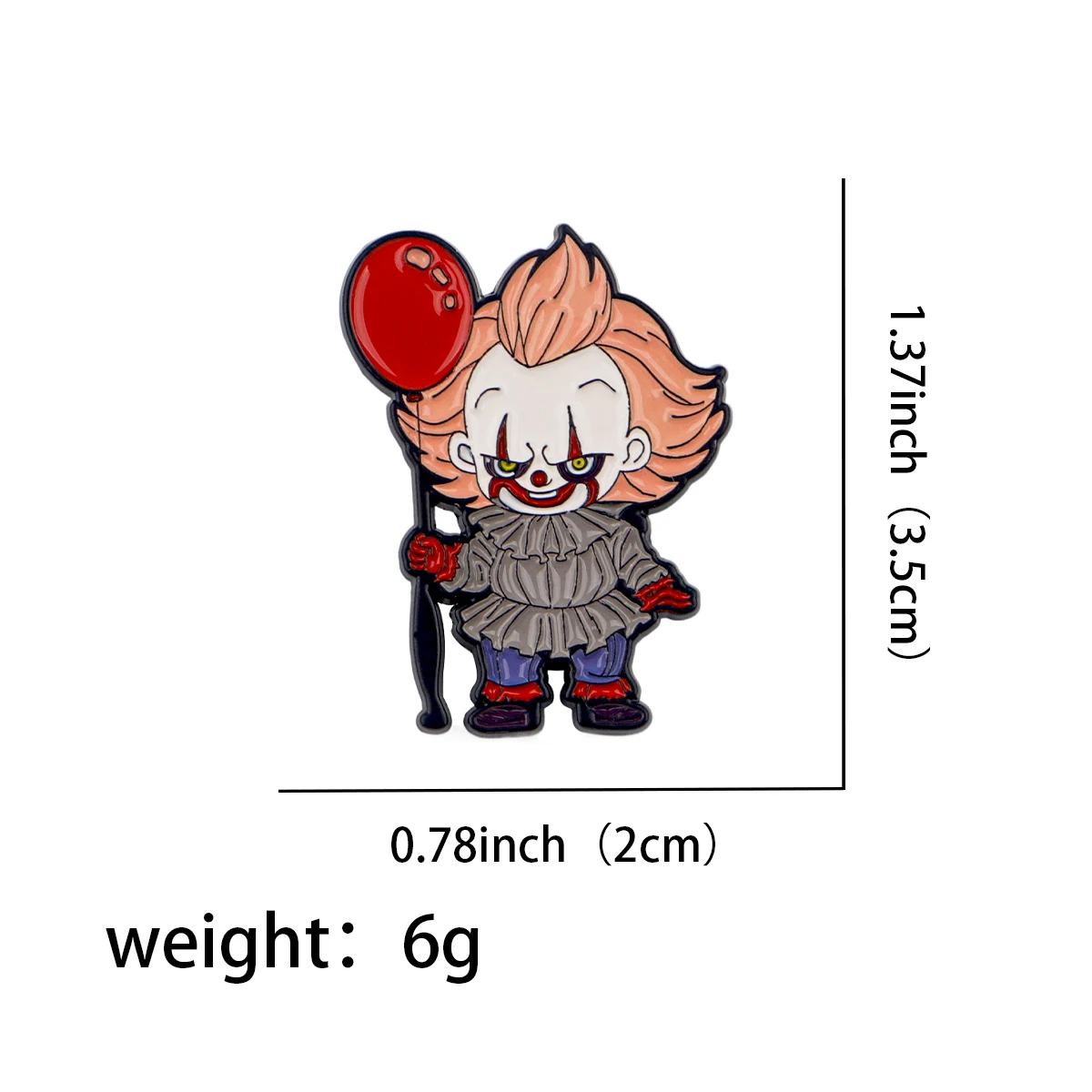 Halloween Clown Lapel Pins for Backpacks Manga Briefcase Badges on Backpack Brooch for Clothes New Fashion Accessories image 3