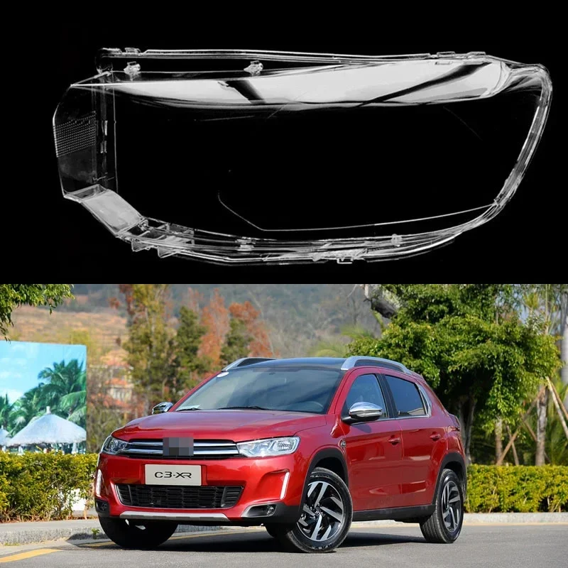 

For Citroen C3-XR 2015 2016 2017 2018 Car Accessories Headlamp Cover Transparent Lampshade Headlight Shell Lens Plexiglass