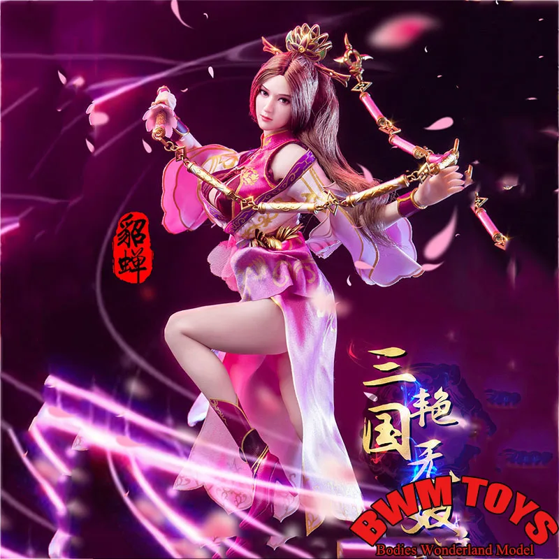 FLAGSET FS-G002 1/6 Ancient Beauties Three Kingdoms Diao Chan 12'' Female Soldier Action Figure Model Doll Full Set Toy In Stock