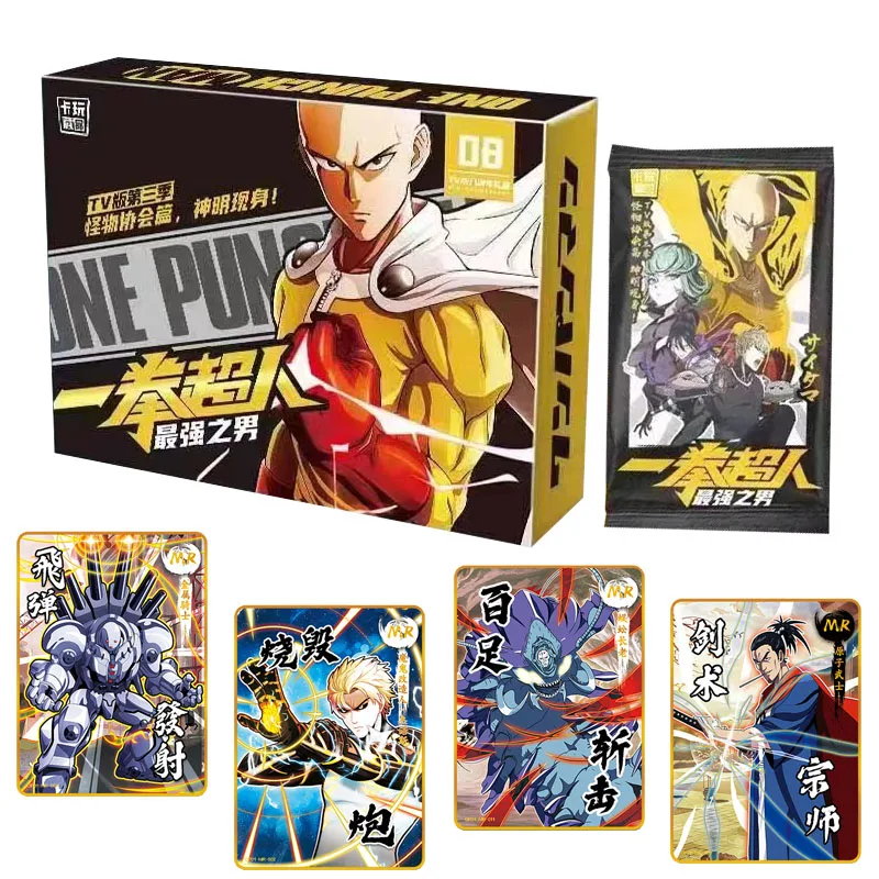 

Japanese Anime One Punch Man Cards for Children Saitama Janoska Senritsu Genos Flash Card Collectible Game Hobby Battle Toy Gift