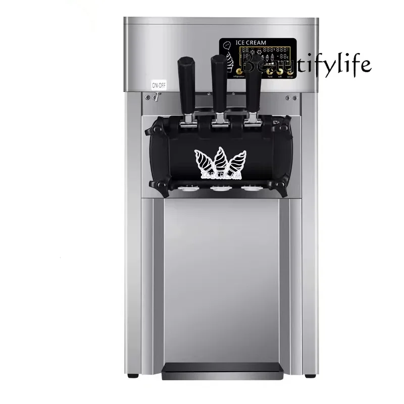 

110V Volt Ice Cream Machine Commercial Desktop Automatic Cone Ice Cream Machine Soft Ice Cream Machine