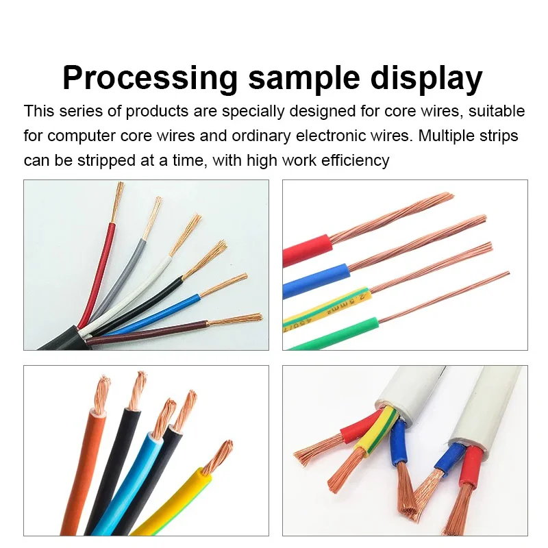 Zten 3F Automatic Pneumatic Peeling Machine Wire Stripping Machine Multi-core Cable Stripping Tools 220V/110V