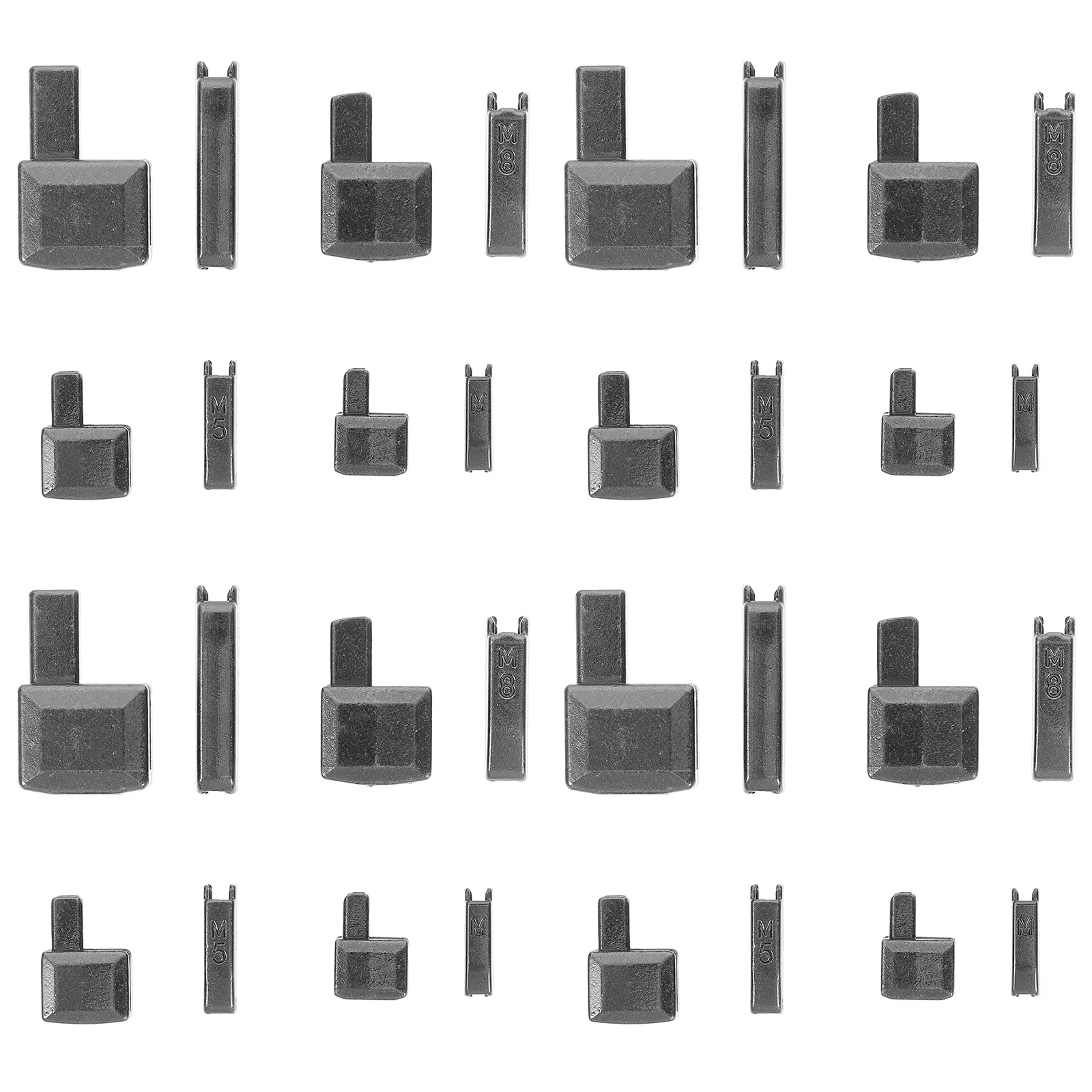 

16 set Metal Replacement For Clothes Repairing Durable Small Kit Clothing Repair Tools Replacement Stops Metal Zipper Stops