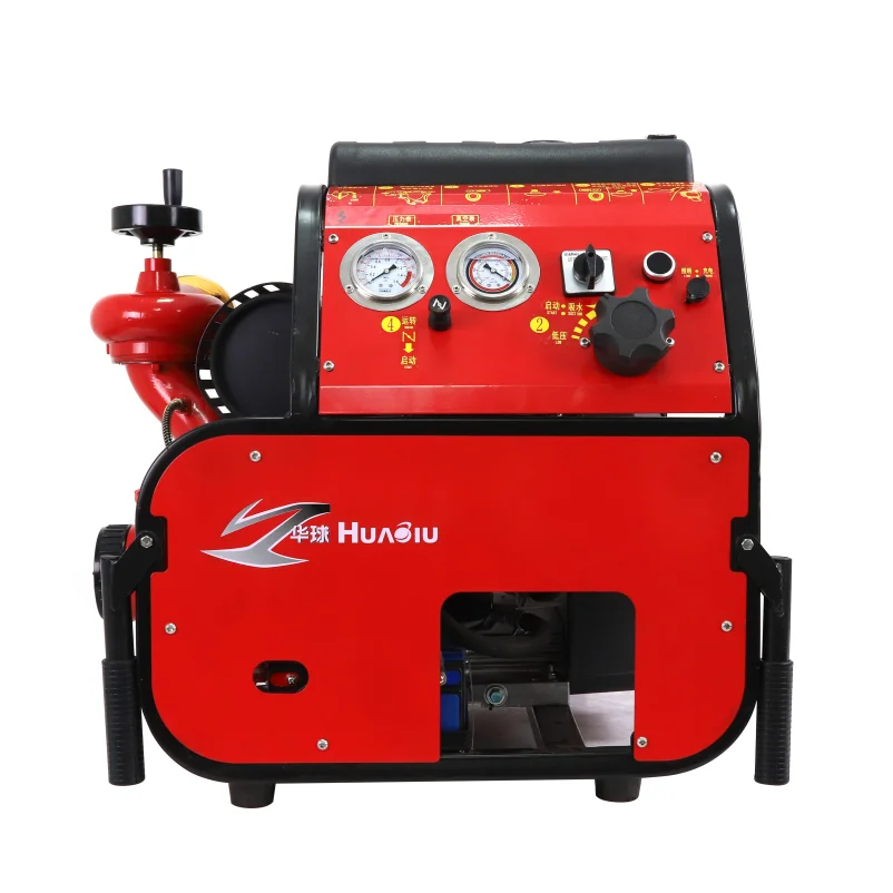 High quality electric starter gasoline engine large flow portable truck fire pump