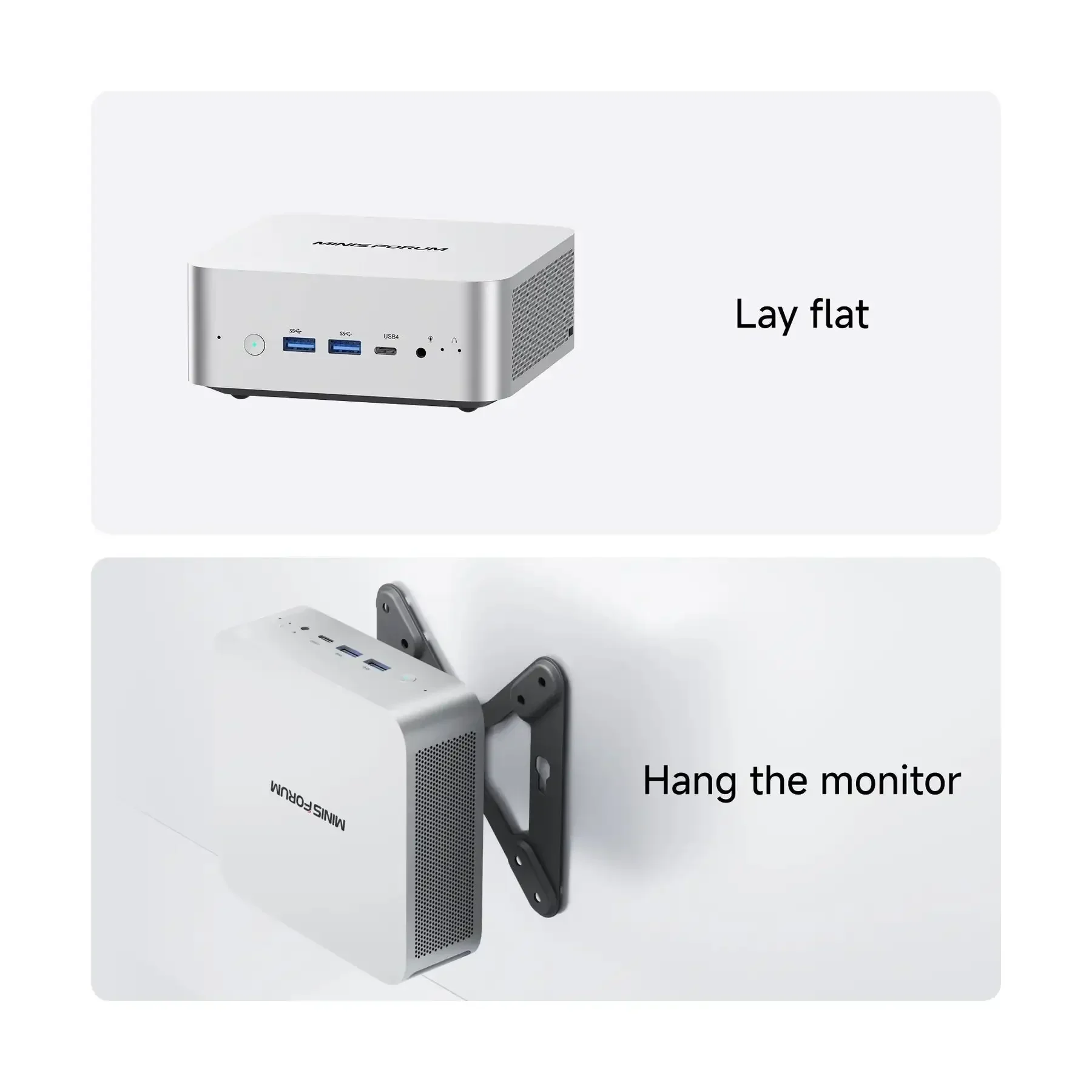 MINISFORUM AI X1 Mini PC R7 255 / Al 9 HX 370/470 Dual Channel DDR5 5600MHz WiFi7 BT5.4 Oculink Dual USB4 Computer Dual Speakers