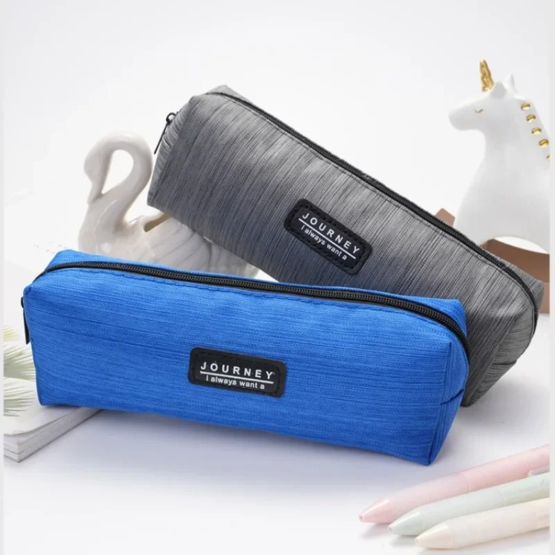 1 шт., сумка-карандаш, большой вместительный чехол для ручек, коробка для хранения, простой стиль унисекс, школьные принадлежности, аксессуары, канцелярские принадлежности