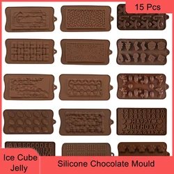 3D Diy Silicone Chocolate Mold Jelly Bar Ice Tray Fondant Cake Decorating Candy Kitchen Accessories Baking Supply Pastry Tools