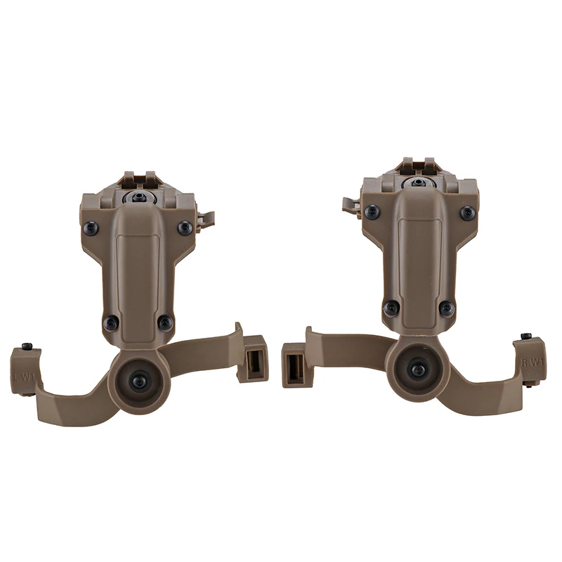 Shooting Headset Bracket Kit Multi-angle Rotation Helmet Rail Adapter Fit OPS Core ARC and Team Wendy M-LOK Rail Headphone Mount