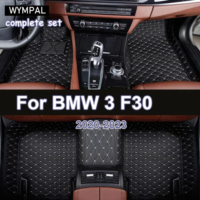 Car Floor Mats For BMW 3 F30 325i 330i 320i 318i Five Doors 2013 2014 15 16 17 18 19 Foot Pads Carpet Cover Interior Accessories