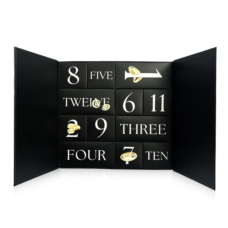 Customization.Factory Luxury Makeup Beauty Empty Paper Box Custom Gift Woman Advent Calendar Box for Cosmetic