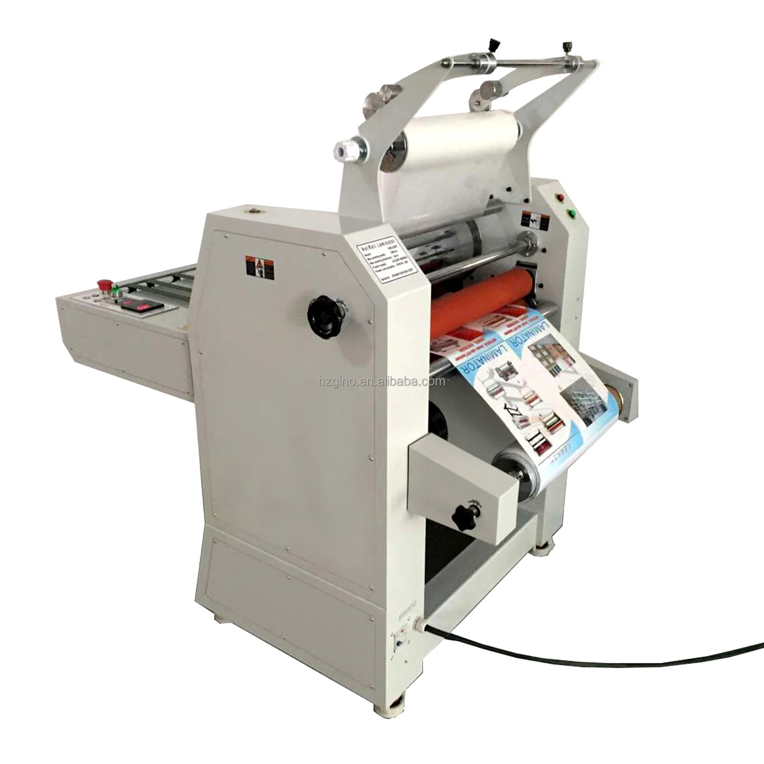 HTD-520 Hydraulic Heated Roll Laminating Machine 520mm with Accurate Temperature Control System for Single/Double Sides