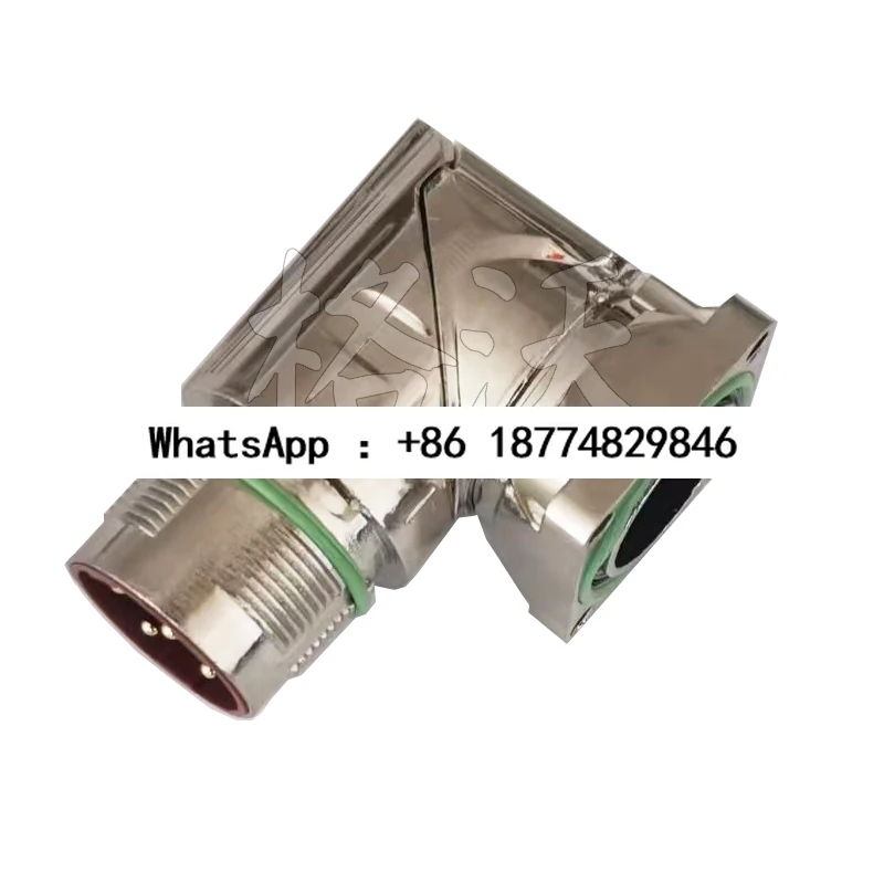 

Разъем серводвигателя M23, 6-жильный, 8-жильный, вилка питания M923, 8-контактный изогнутый разъем с внутренней резьбой, 6 отверстий