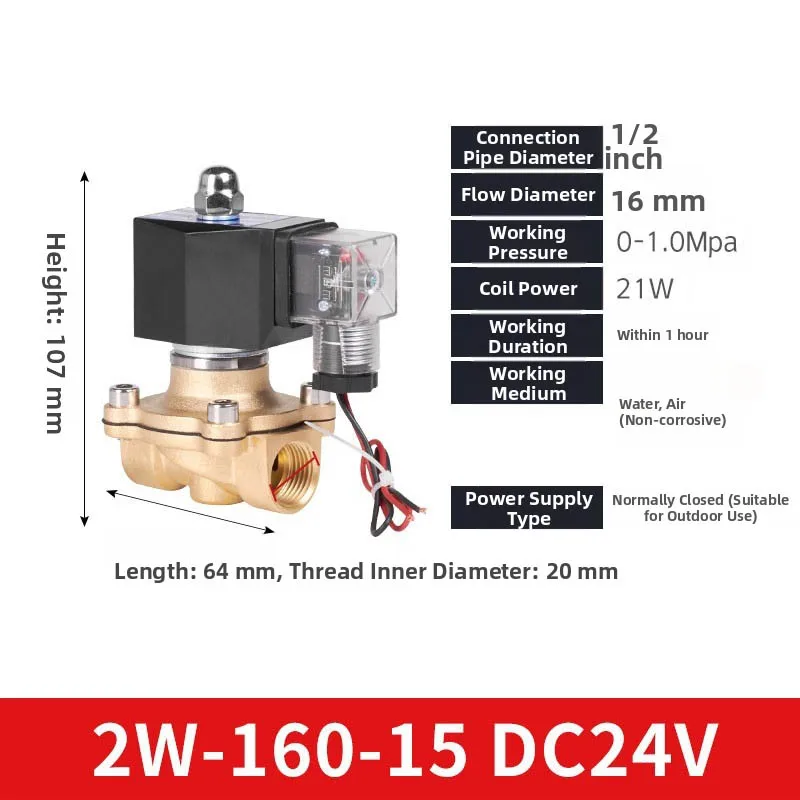 Garden Irrigation DC24V Solenoid Valve Direct-acting Control Single for forged Body Plastic-sealed Coil For Irrigation Systems