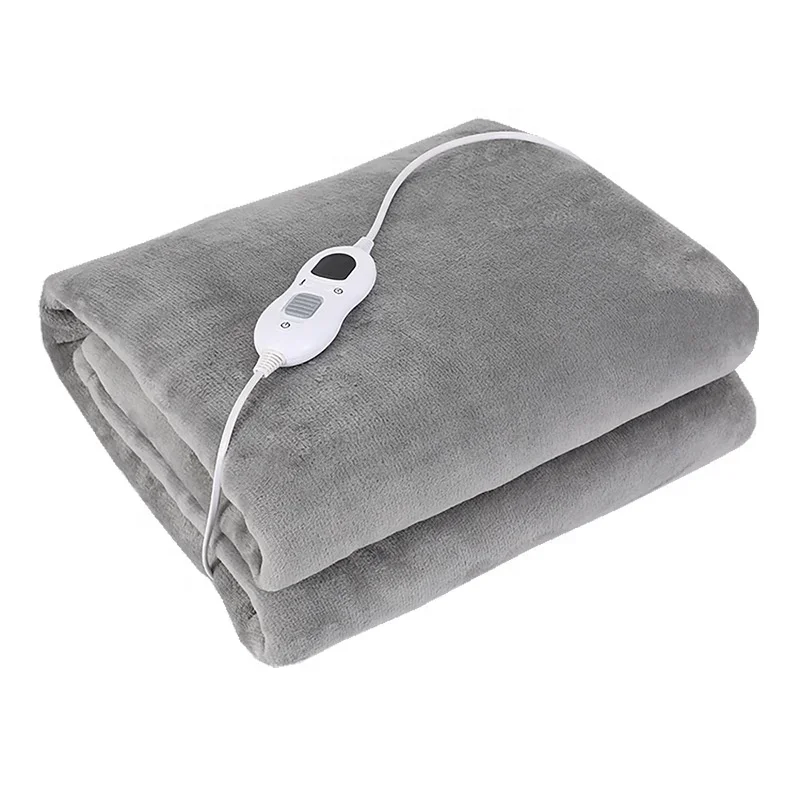 Heated Blanket Electric Throw Soft Flannel Machine Washable Electric Blanket 3 Heat Settings Fast Heating Blanket