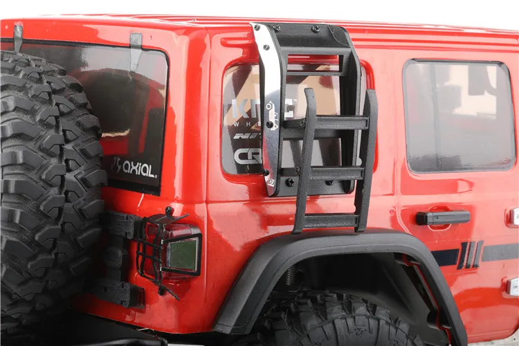 2PCS Simulation Modell Auto Einziehbare Leiter für 1/10 1/8 RC Crawler Auto SCX10 TRX4 Wrangler Tank 300 H8H West einfach Zu Bedienen