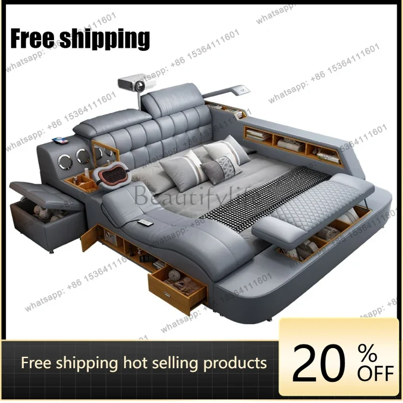 

Frame Upholstered Bed Handles Unique Double Modern Children Bed Luxury Sleeping Muebles Para El Hogar Bedroom Decoration
