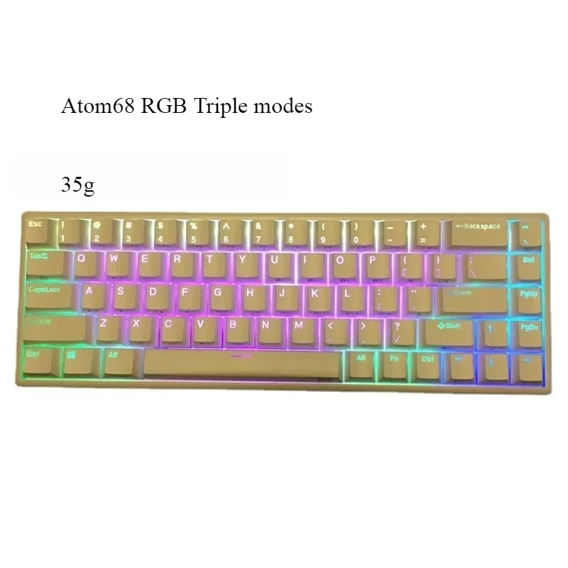 Game Keyboards mini 35g topre style RGB NIZ 68 keys capacitive keyboard 3 modes bluetooth 2.4g dongle and programmable