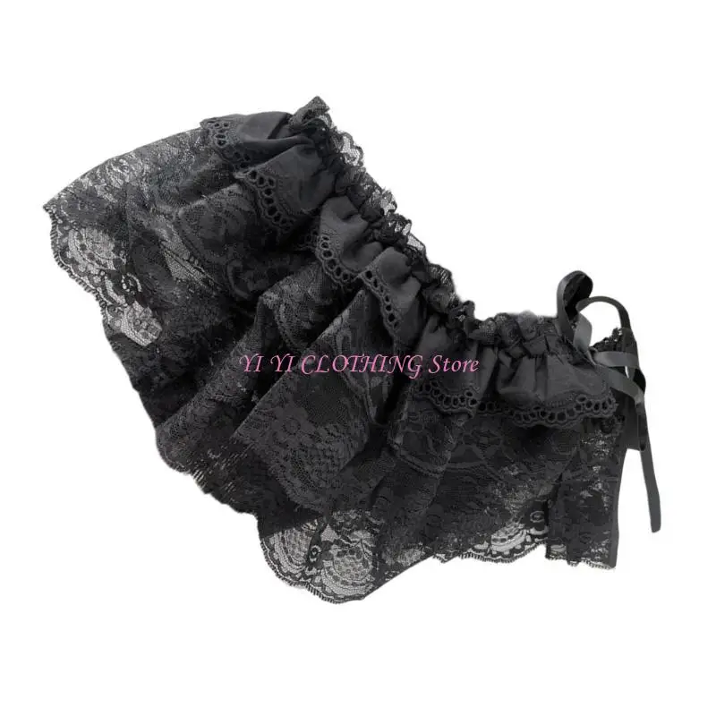 N5KF Femmes superposant le haut balayage inférieur mini jupe enveloppe à volant à volants