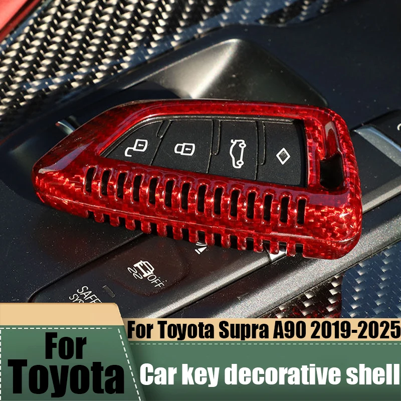cle-de-voiture-en-fibre-de-carbone-veritable-coque-decorative-fournitures-de-modification-de-voiture-accessoires-decoratifs-pour-toyota-supra-a90-2019-–-2025