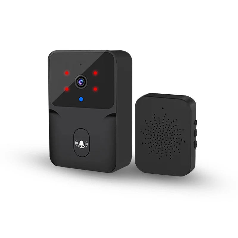 Timbre IP inalámbrico con WIFI para el hogar, sistema de intercomunicación Visual con visión nocturna IR, Visor de puerta, cámara de vídeo para teléfono