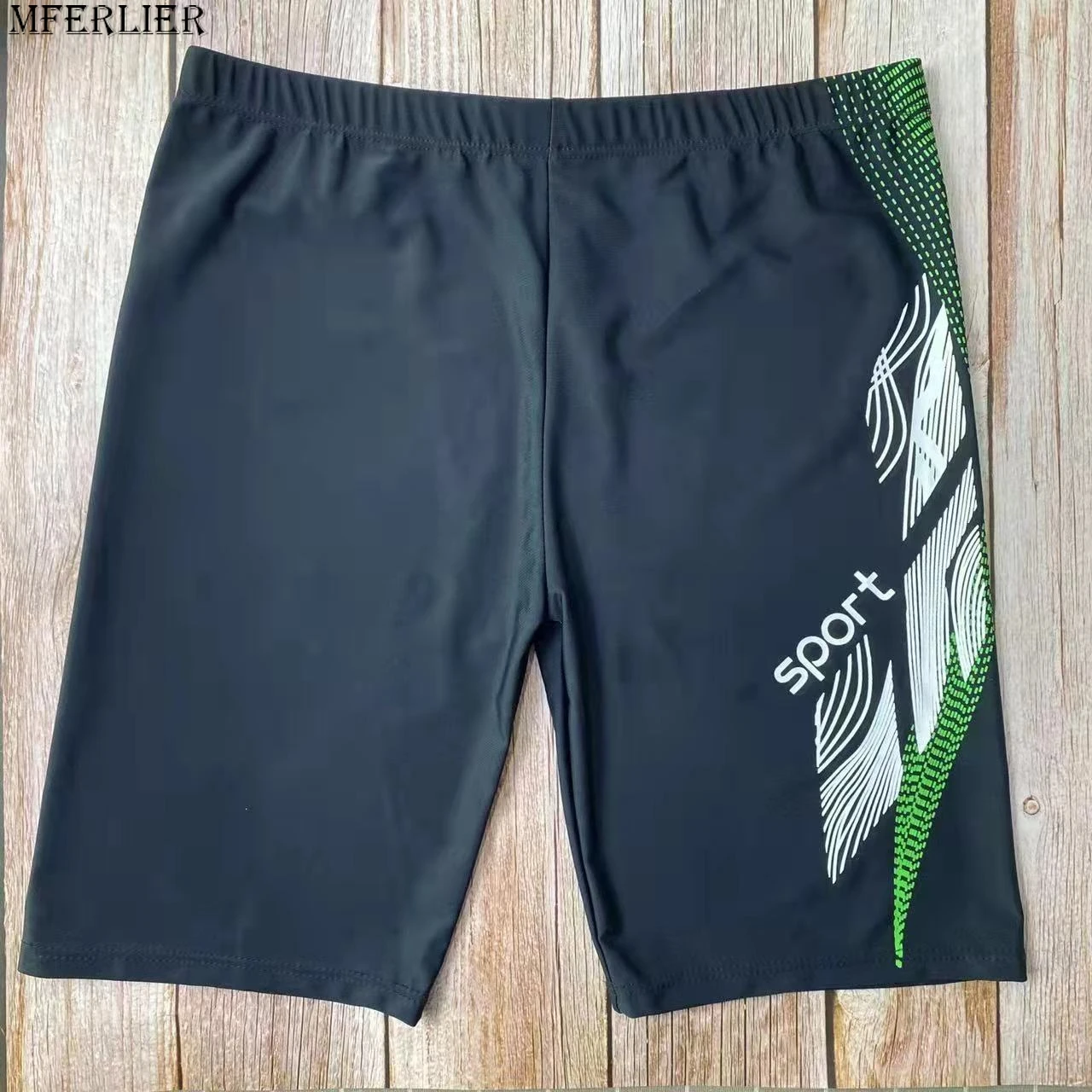 Pantalones cortos deportivos con letras para hombre, bañadores de playa de camuflaje, secado rápido, transpirables, cómodos y elásticos, Verano