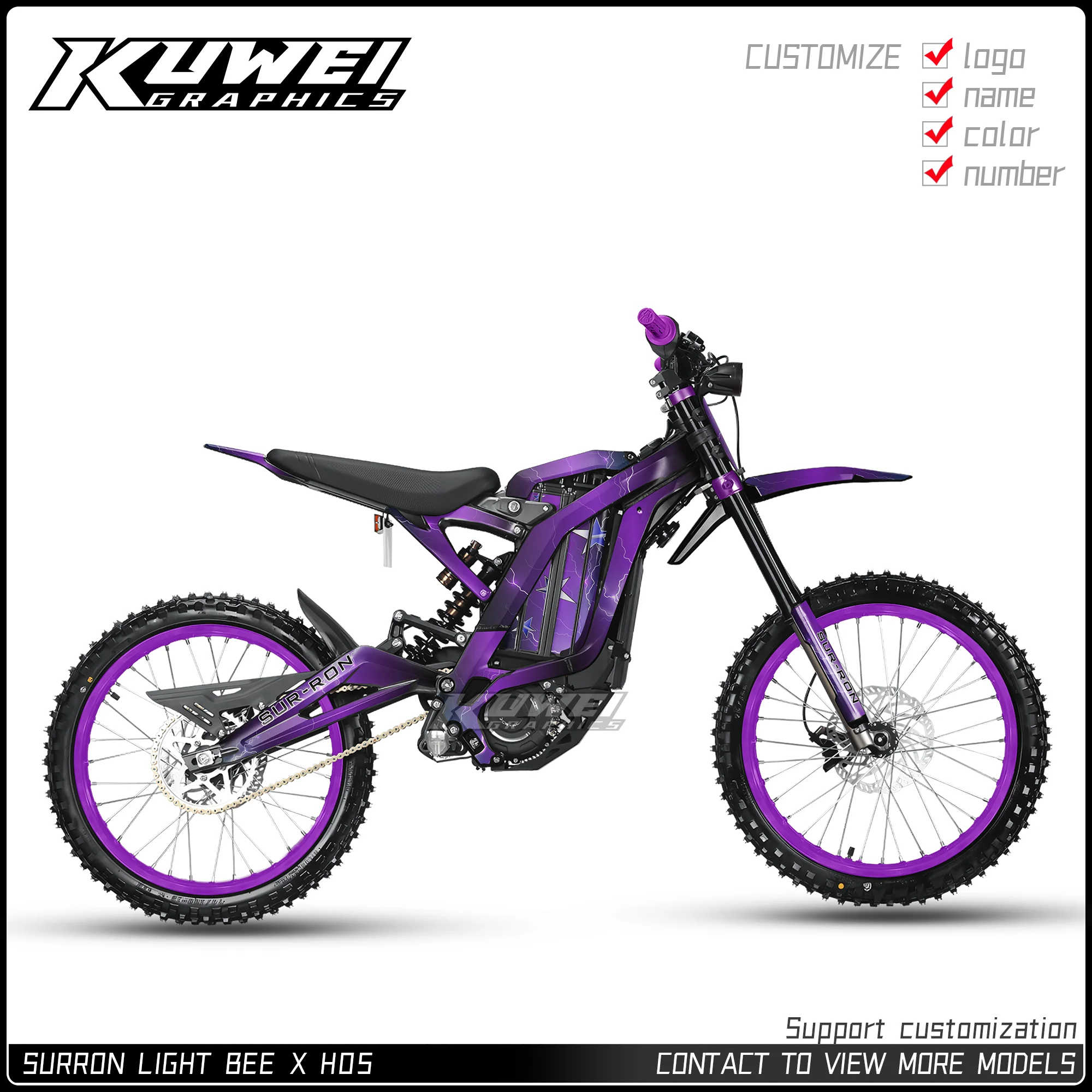 

Suitable for Surron Light Bee X Graphics Kit Decals Kit Sticker Personalized Customization