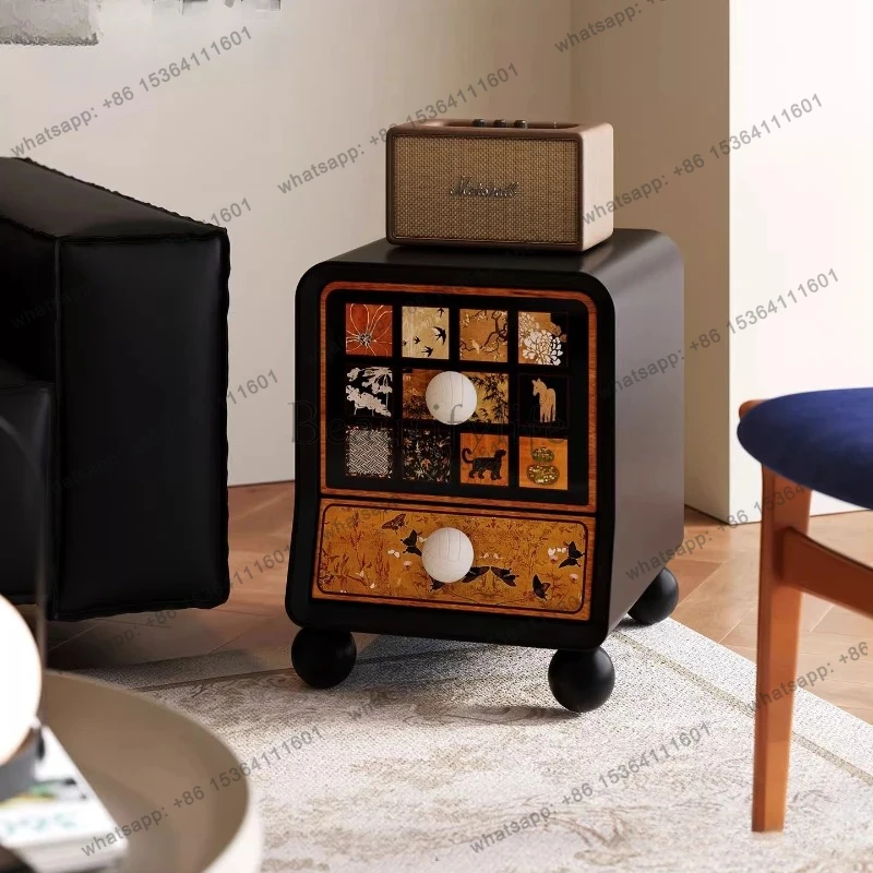 

Sofa Side Table Corner Coffee Table Side Table Storage Narrow Side Snack Storage Cabinet