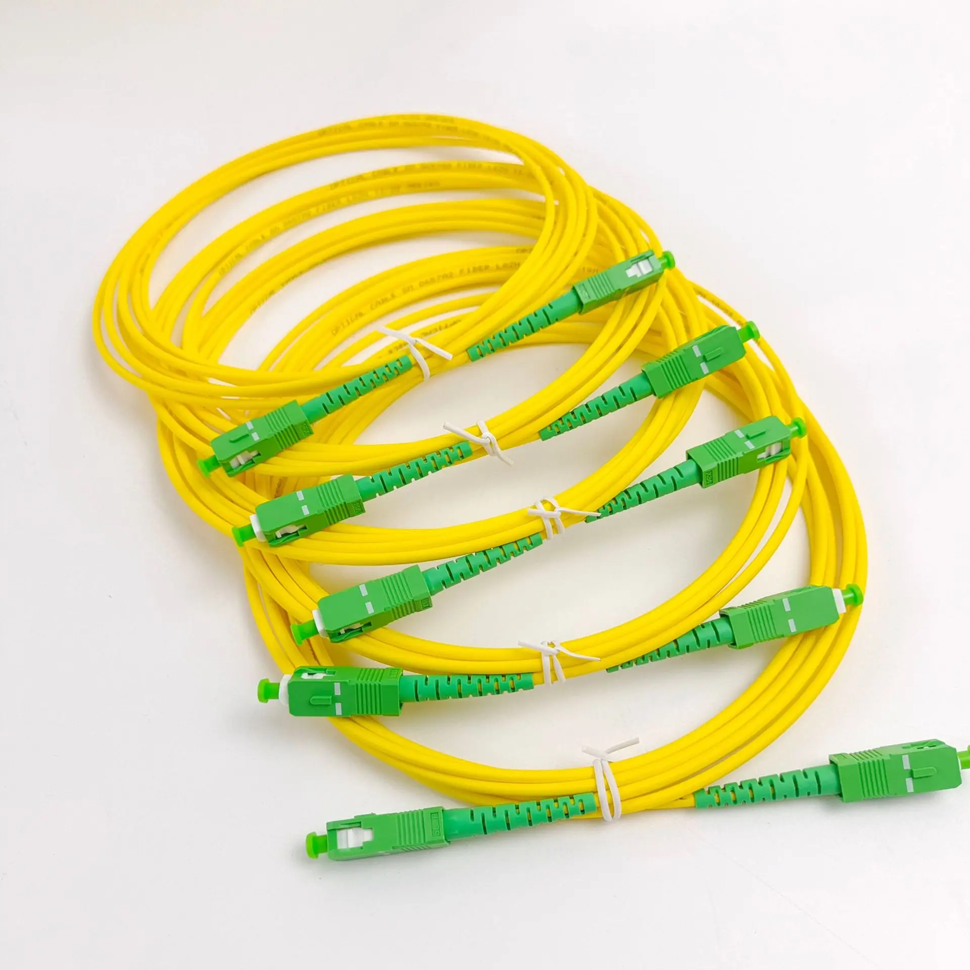 20/50PCS Cheap SC APC G652D Optical Fiber Patch Cord SM Optical Cable 3mm High Quality Fiber Optic Patch Cord