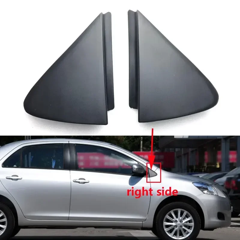 For Toyota Vios 2008 2009 2010 2011 2012 2013 Front Window Side Mirror Triangle Garnish Cover Panel  Plate Corner