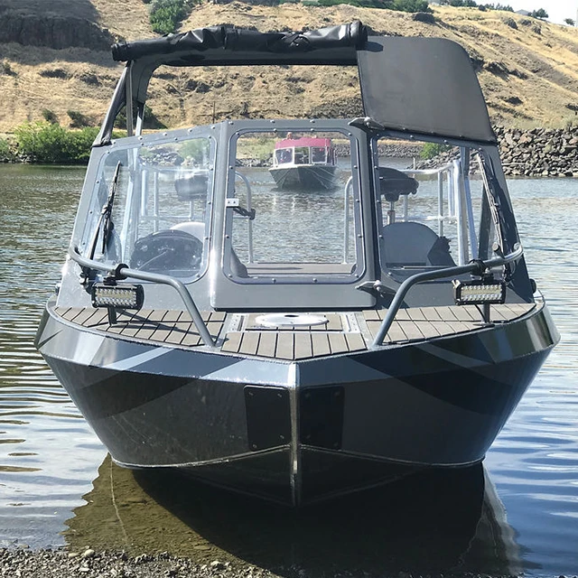 Kinocean جديد 16ft الألومنيوم الفاخرة الرياضة محرك الضحلة المياه برو جت قارب التزلج للبيع #2