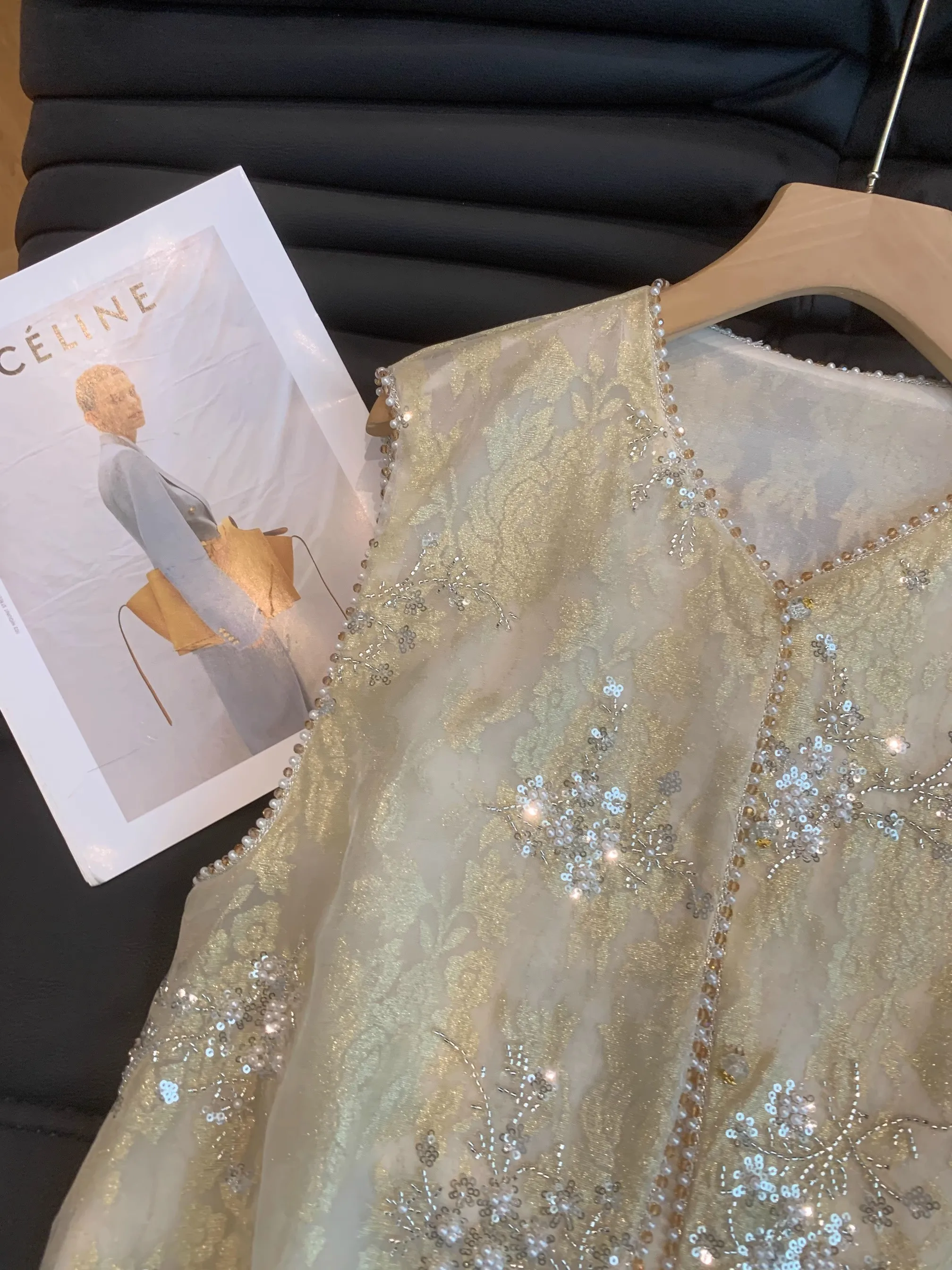 New Chinese Sle Embroidered Vest Svel Heavy Embroidery Outerwear Cardigan Summer 2025 Women's Faion round Ne Sing...