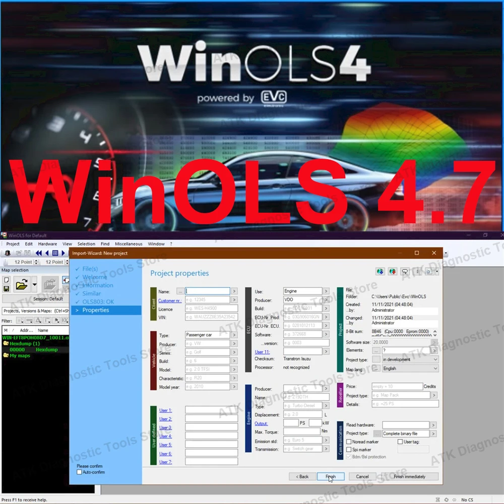 

WinOLS 4.7 With Plugins +2021 Damos +ECM TITANIUM+ immo service tool v1.2 All Data Auto Repair Software 2024 HOT Selling