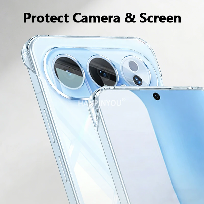 حافظة رفيعة للغاية وبسيطة وشفافة بدون إطار لهاتف Honor 500 Pro 500pro غطاء صلب شفاف مضاد للاصفرار وغطاء مقاوم للصدمات