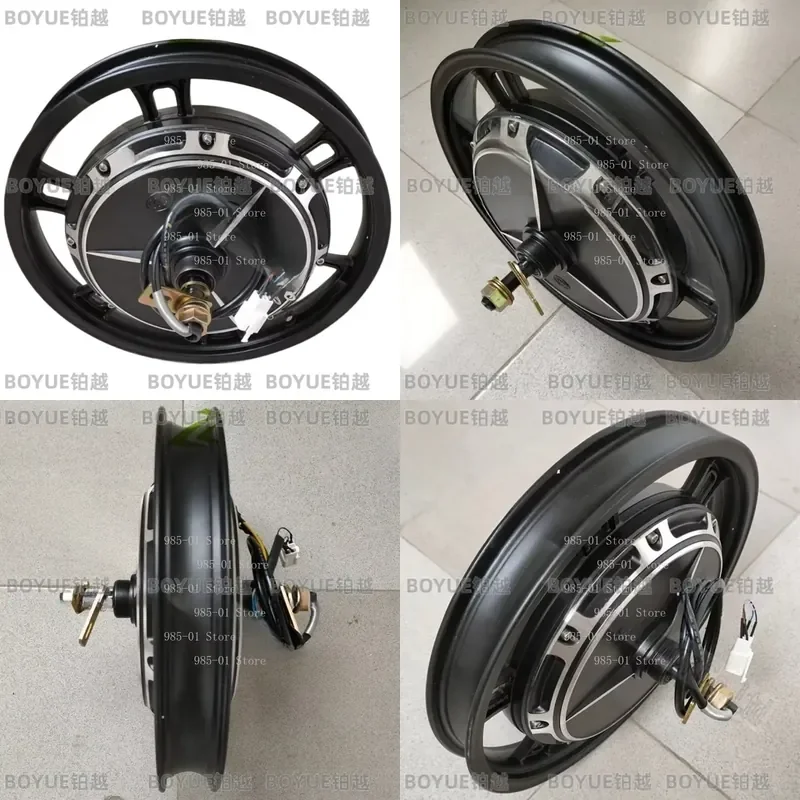 48V 60V 72V 1000W 16 Inch High-Power Maintenance Brake Motor for Agricultural Electric Cargo Vehicle