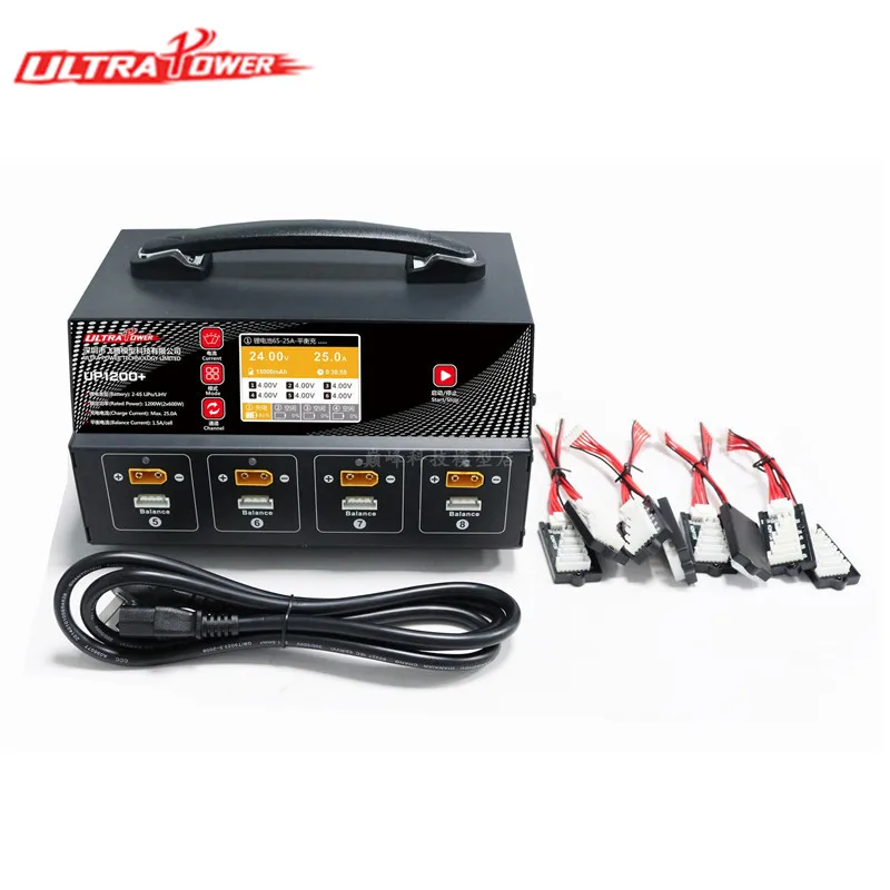 Odkurzacz UltraPower UP1200 + 2-6S LiPo/LiHV 8-kanał ładowarka jeden klucz ładowania/rozładowania dla TATTU/Redzone/Gaoneng/Herewin baterie