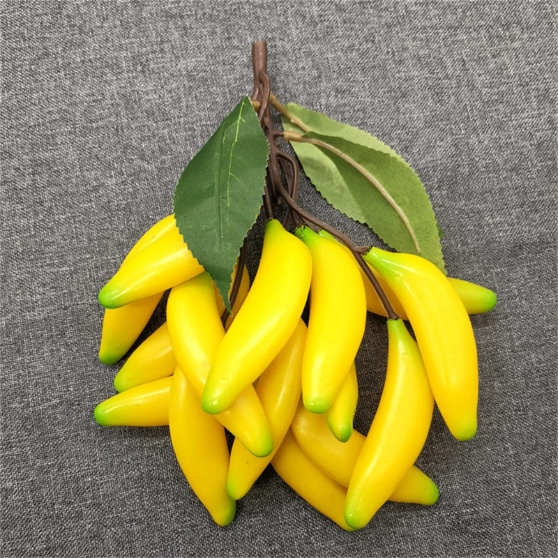 Artificial Banana Fake Fruit Bananas Realistic Banana Great Addition to Photos