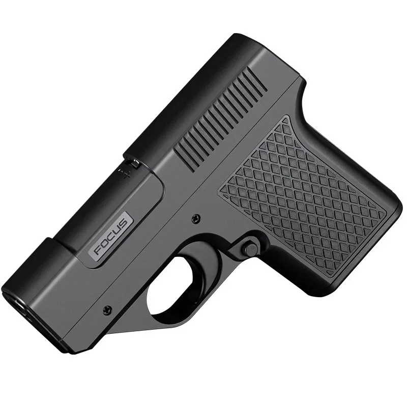 2026 Nieuwe Clip Gun Type Butaan Gas Aansteker Drie Capaciteiten Sigarettenhouder Winddichte Jet Blauwe Vlam Aanstekers Heren Cadeaus (GEEN GAS) - afbeelding 2