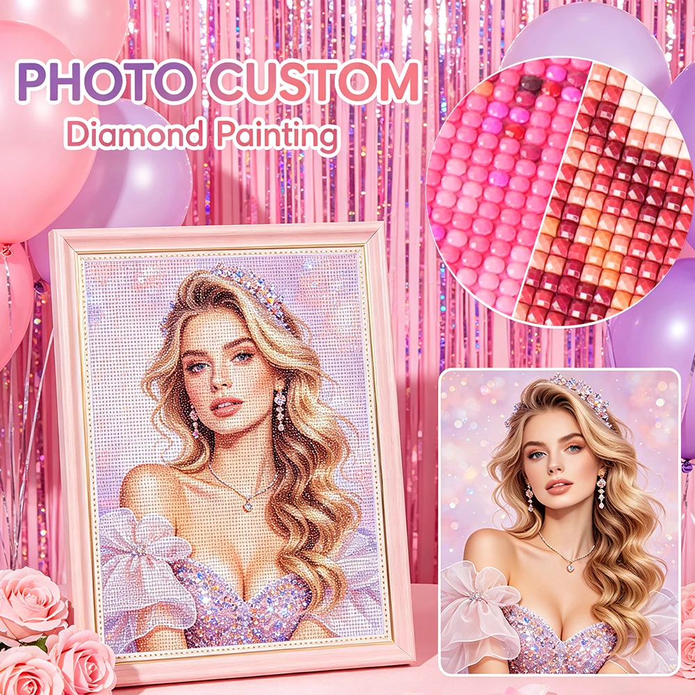 EverShine Diamond Art Painting 5D Customized Handmade Home Decor Personal Private Diamond Mosaic Photo Custom Full Kits