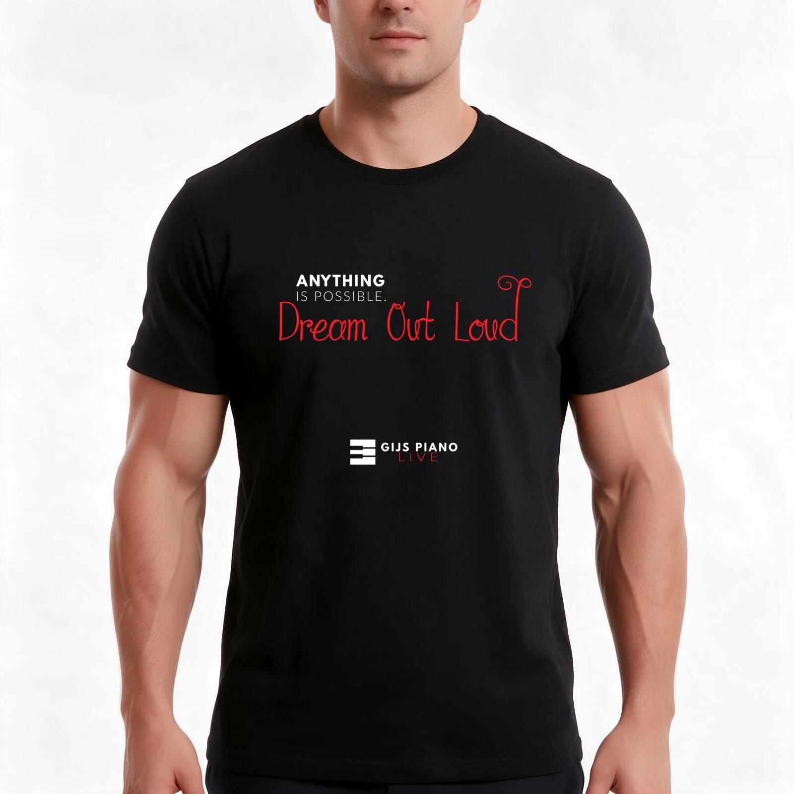 Dream Out Loud - MerchanGijs T-Shirt, Summer Casual Cotton Tee, Oversized Streetwear Tops, Vintage Graphic Print, 100% Cotton