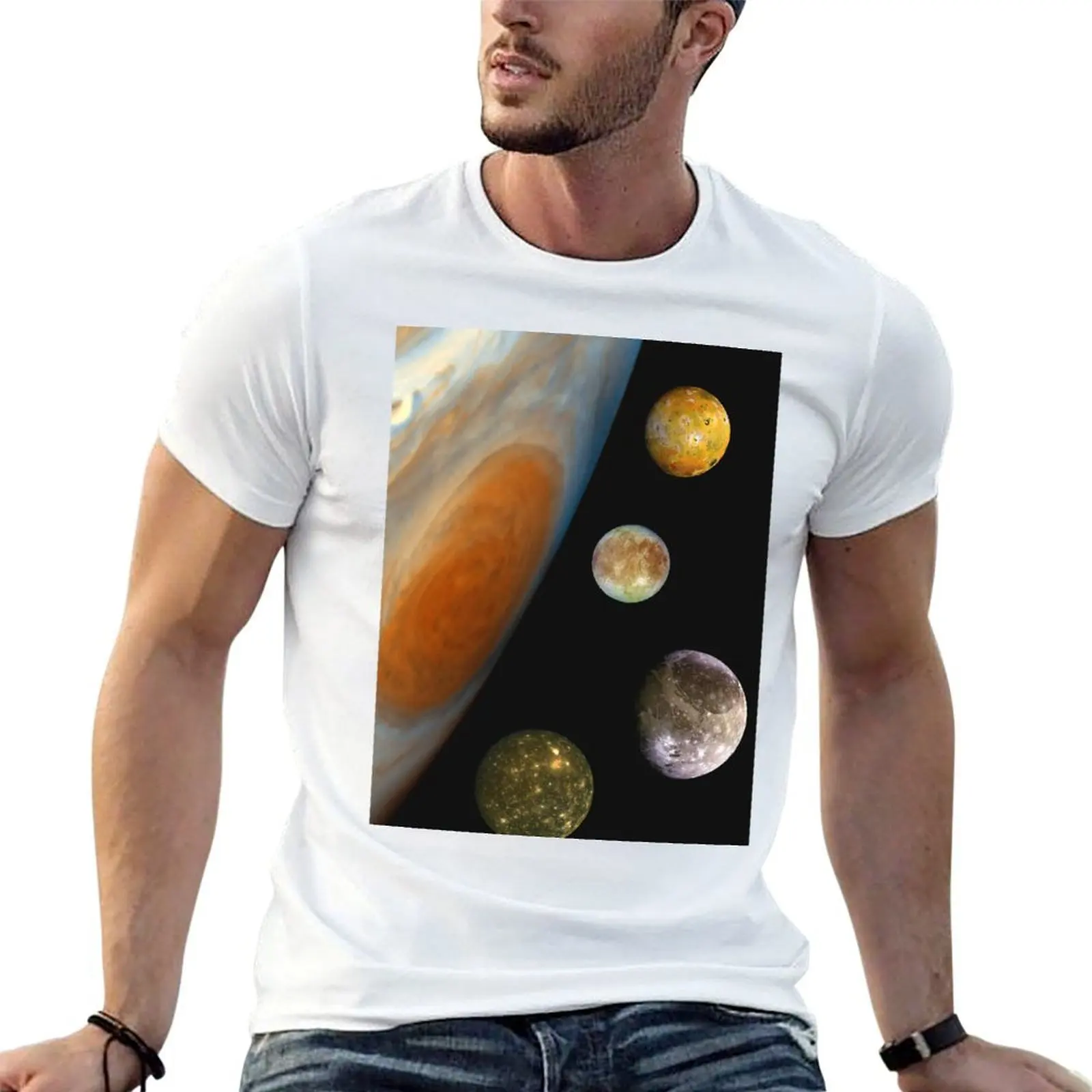

Jupiter, Io, Europa, Ganymede, Callisto Space T-Shirt anime tshirt t shirt man plain graphic t shirts for man T-Shirt