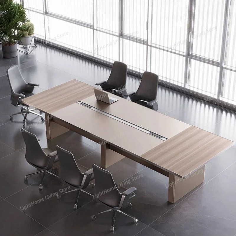 

240 360 Cm Modern Luxury Metal Hemmed Negotiation Training Table Luxury Meeting Table Conference Tables Desk Office Furniture