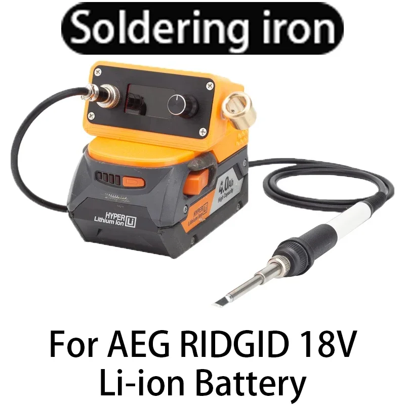 T12 soldering station iron for AEG RIDGID 18V Li-ion battery DIY electric digital soldering station modified circuit board