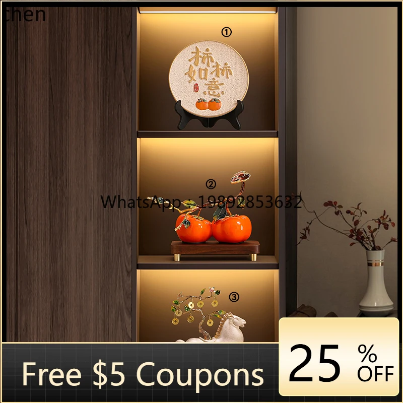 

persimmon ornament living room entrance TV cabinet wine cabinet decoration