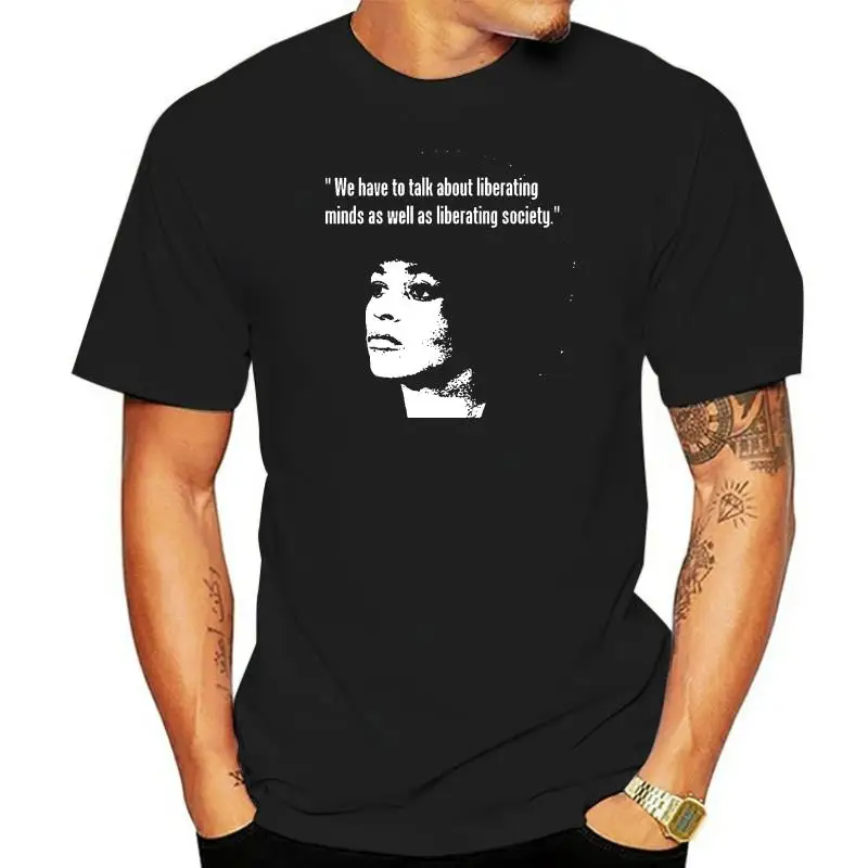 Camiseta de Angela Davis, camisa clásica única de 1960, con cita de activista política